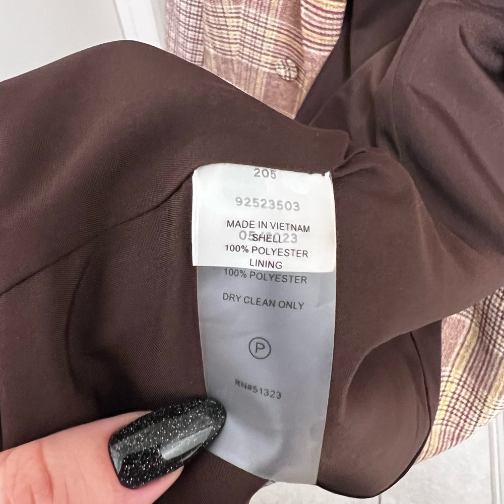 Vince Camuto Checkered Blazer - Picture 5 of 6